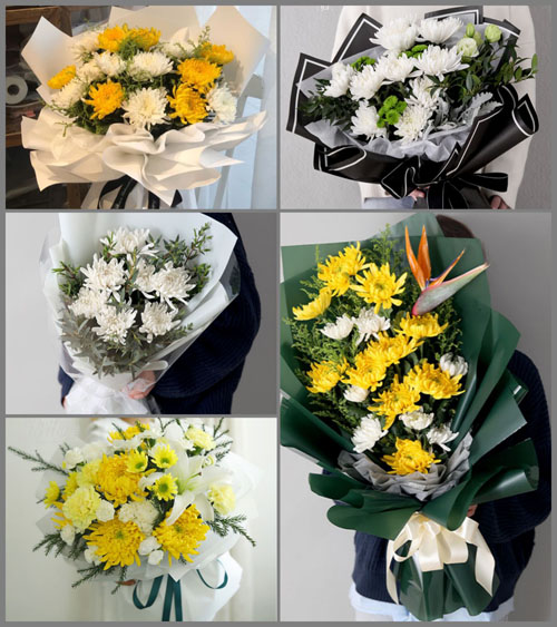 新疆图木舒克市前海街道白事花束代送